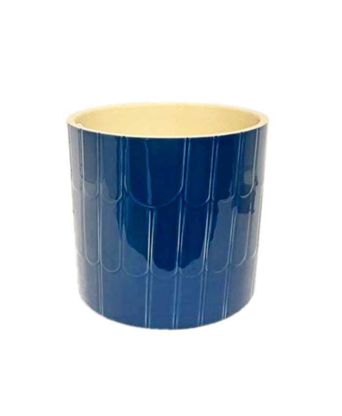 Immagine e commerce Vaso orchidea blu inteso decoro archetti irregolari cm 13 h13