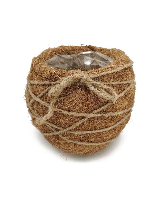 Immagine e commerce Cesto in fibra di cocco forma sferica per piante vaso cm 12