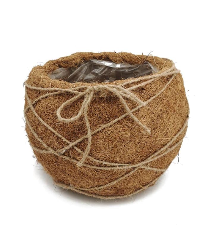 Immagine e commerce Cesto in fibra di cocco forma sferica per piante vaso cm 15