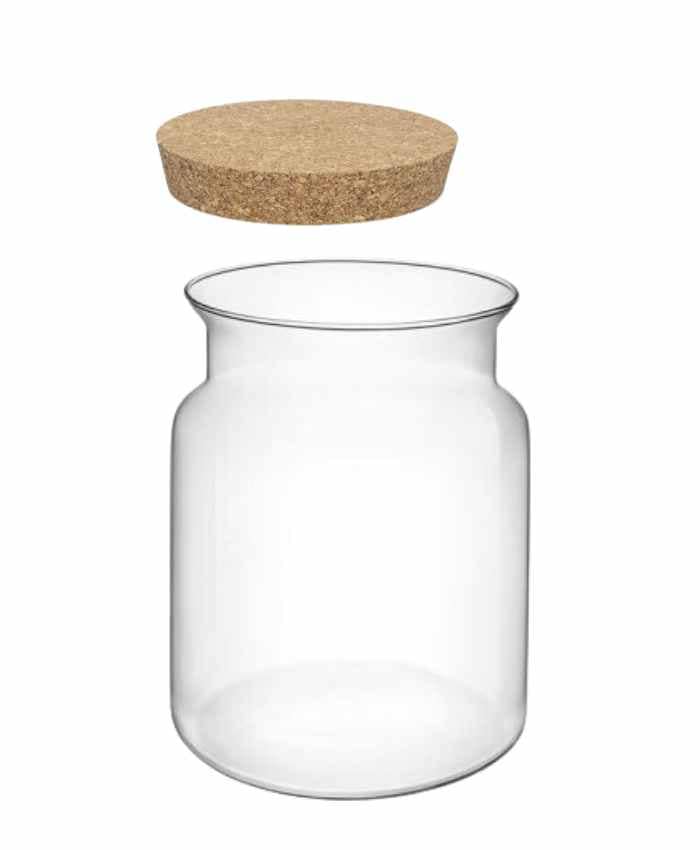 Immagine e commerce Vaso in vetro cilindrico con collo stretto per Terrarium alto 22 cm