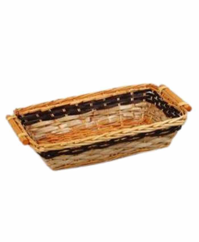Immagine e commerce Cesto per confezioni natalizie rettangolare in vimini cm 55x39 h15