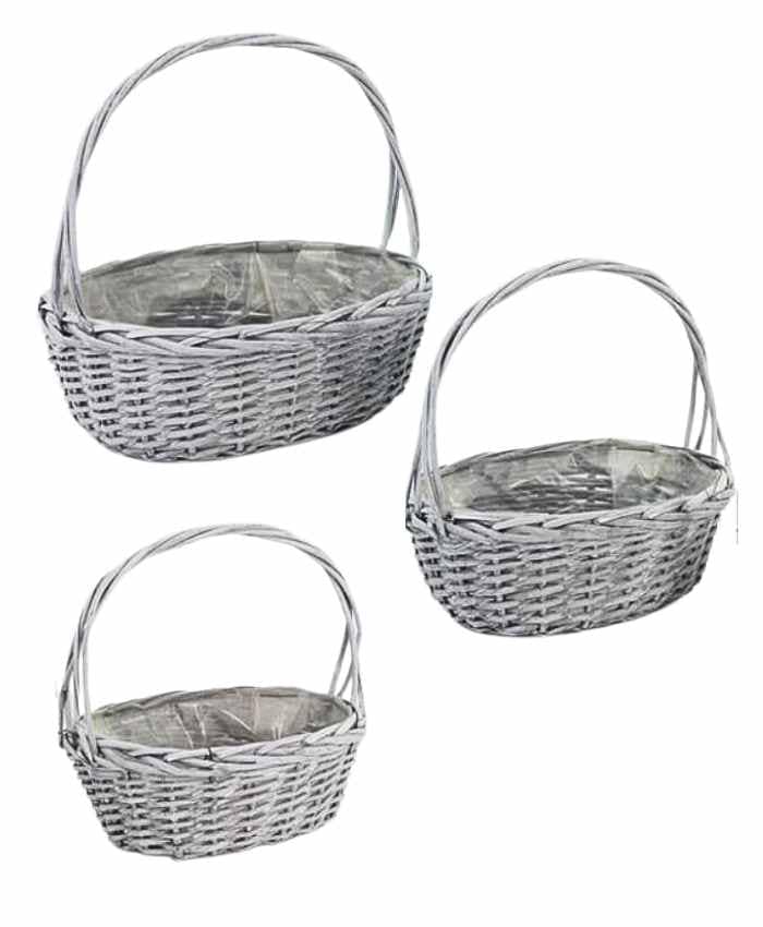 Immagine-e-commerce-Serie 3 cesti per confezioni natale ovale con manico cm 27x20 h11 30x25 h12 38x30 h14