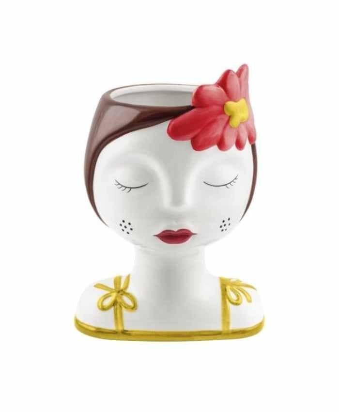 Viso-donna-con-fiore-tra-i-capelli-castani-e-vestito-oro-alto-21-cm-