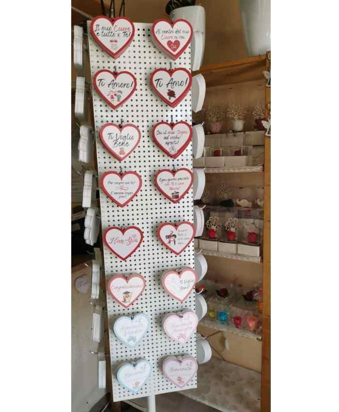 Cuoricino in forex con dedica romantica CHIAVE CUORE cm 10 h9 by Veropensiero - immagine 10