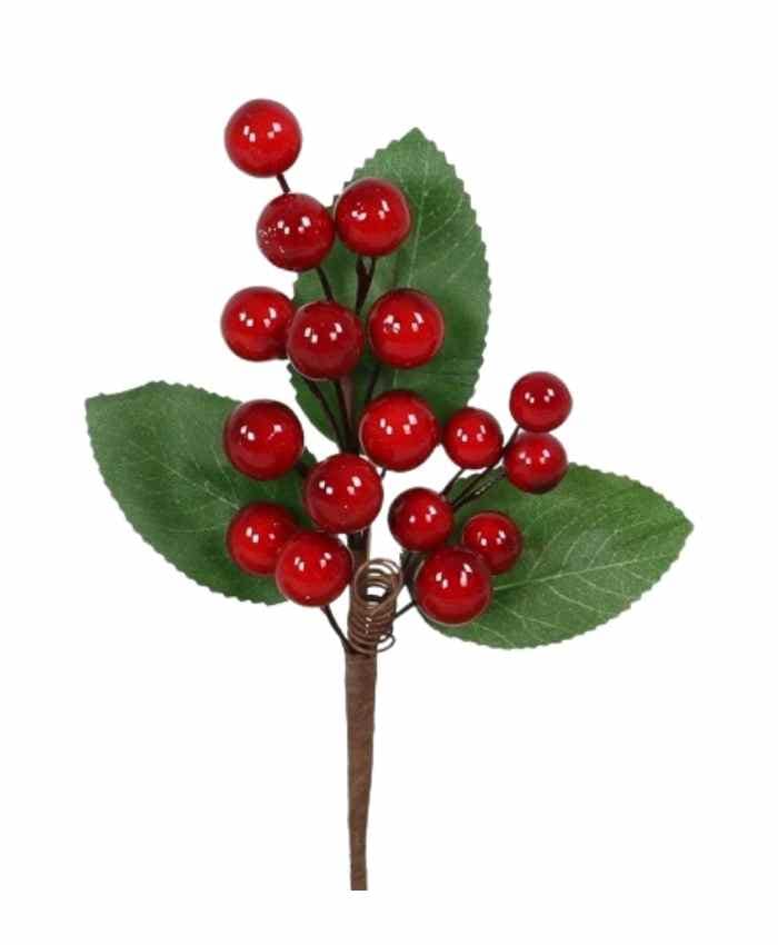 Immagine-e-commerce-Pick natale Chiudi Pacco Bacche Rosse e foglie cm 9x3 h 19