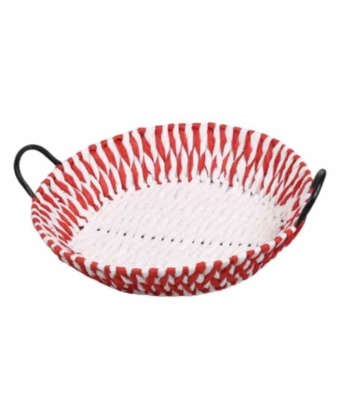 Immagine e commerce Cesto confezionamento bicolore tondo con manici diametro 45 cm