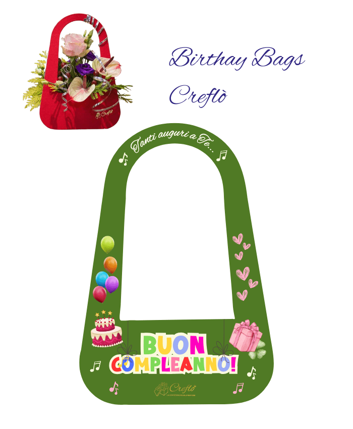 Longy Bag Small Borsetta per fiori edizione compleanno Verde