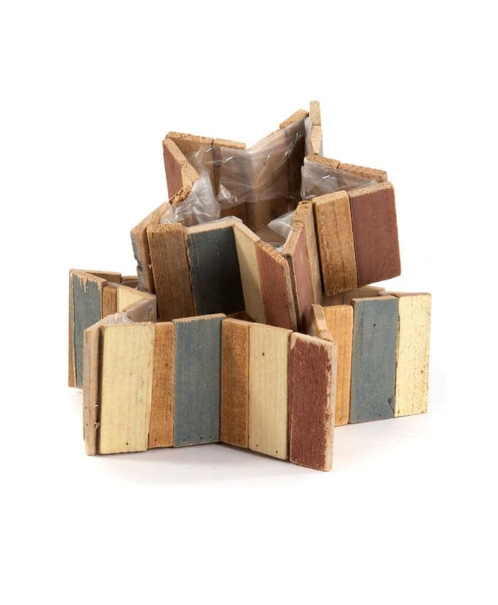 Immagine-e-commerce-Serie 2 contenitori in listelli legno forma stella cm 23 e 33