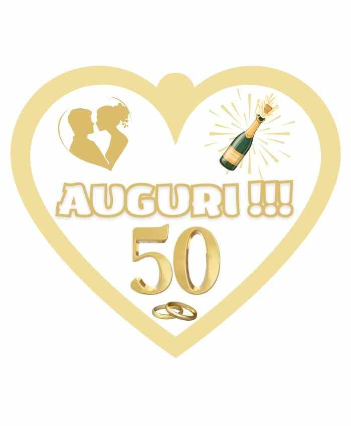 Immagine e commerce Cuoricino in forex con dedica anniversario cinquantesimo