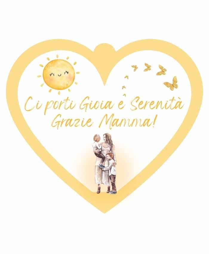 Immagine e commerce Cuoricino in forex con dedica mamma "gioia e serenità"