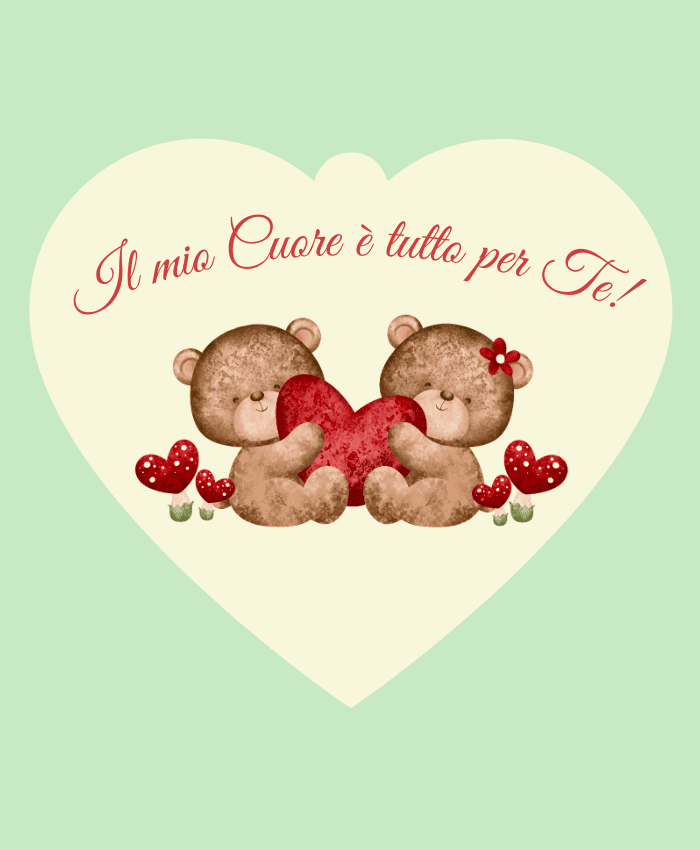 Immagine e commerce Cuoricino in forex avorio con dedica i love you cm 10 h9