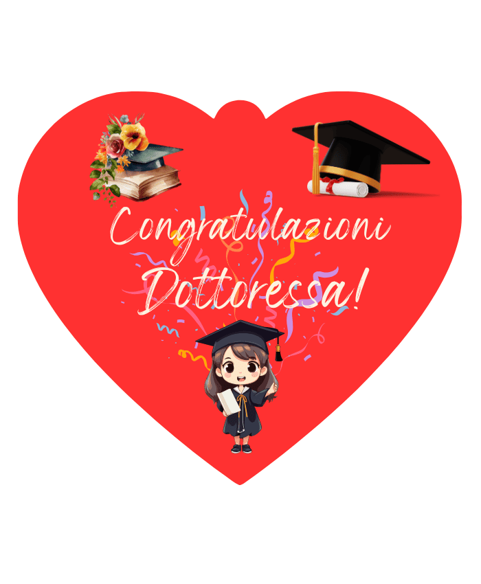 Immagine e commerce Cuoricino in forex rosso congratulazioni laurea per lei cm 10 h9