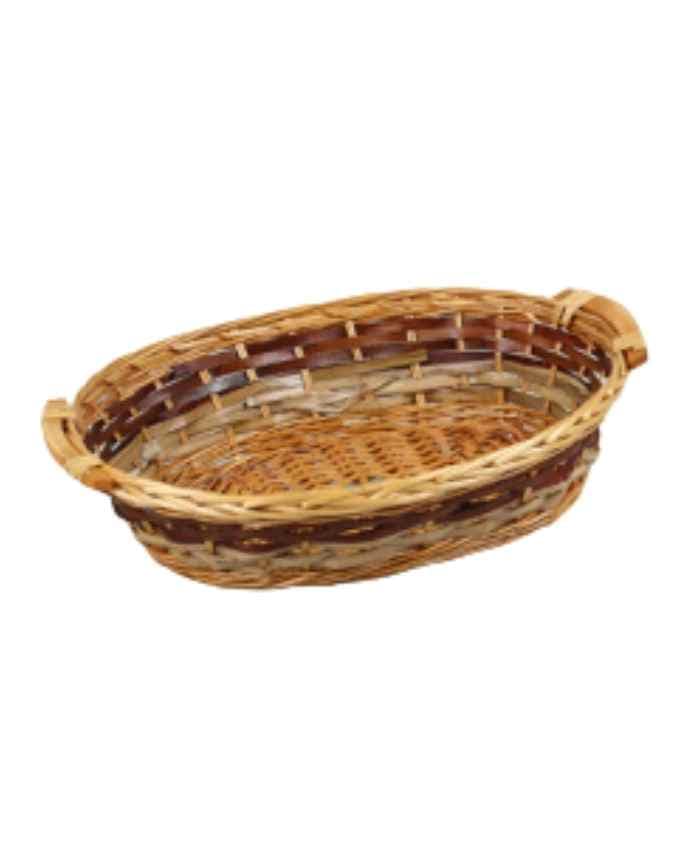 Immagine e commerce Cesto Confezionamento natale ovale bicolore cm 50x38 h 13