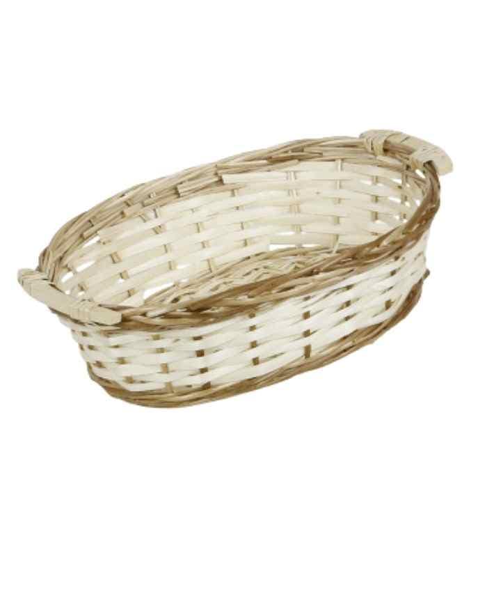 Immagine e commerce Cesto per confezioni natale bicolore ovale cm 35x25 h10