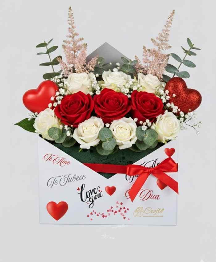 My Valentine flower box assortimento 32 pezzi in 4 fantasie - immagine 7
