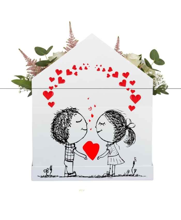 My Valentine flower box assortimento 32 pezzi in 4 fantasie - immagine 4
