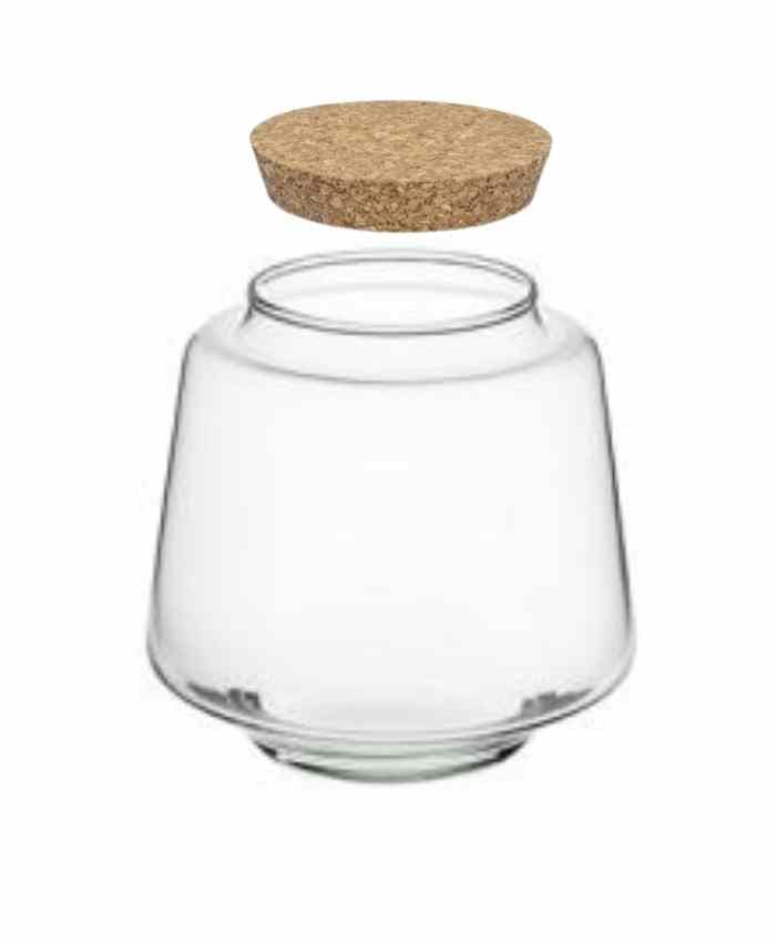Immagine e commerce Vaso vetro con tappo sughero per terrarium diametro 13 cm