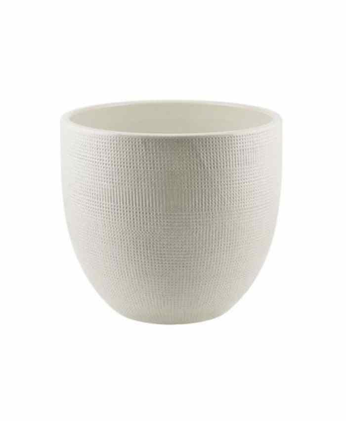 Immagine e commerce Portavaso Luxury lavorazione puntinata Bianco-diametro 35 cm
