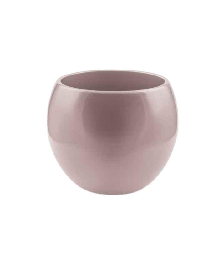 Immagine e commerce Portavaso in ceramica di forma sferica per piantine diametro 7-Tortora
