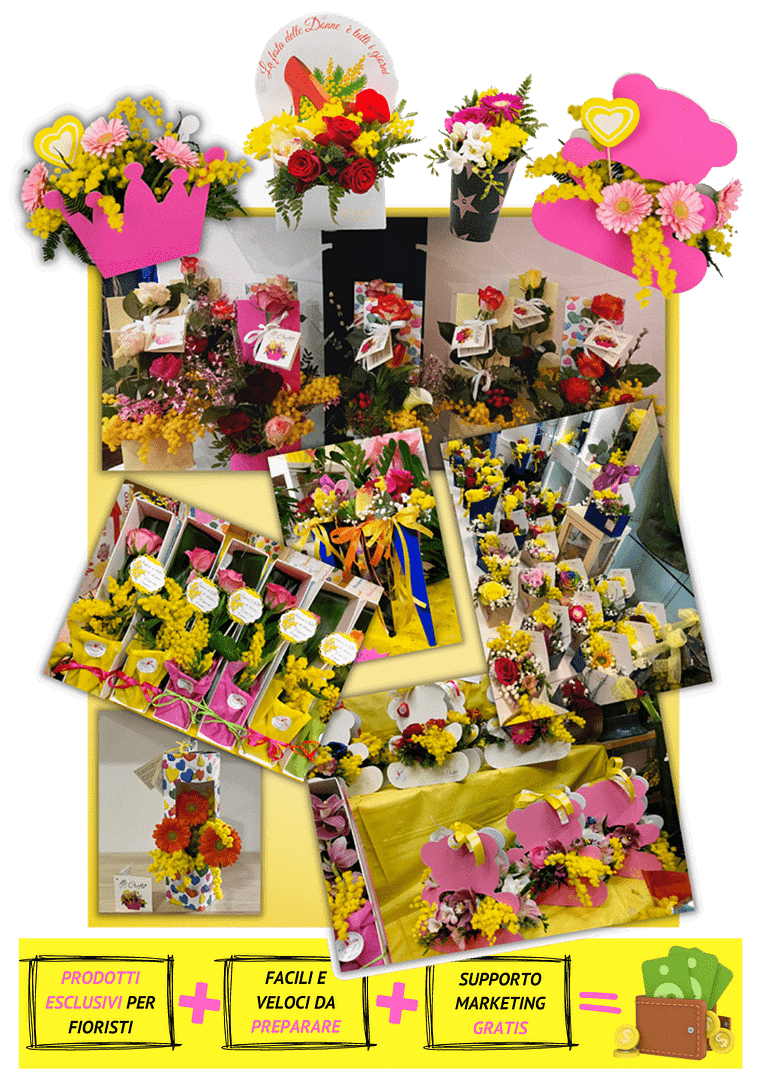Banner Pagina vendita Festa della Donna ingrosso fioristi
