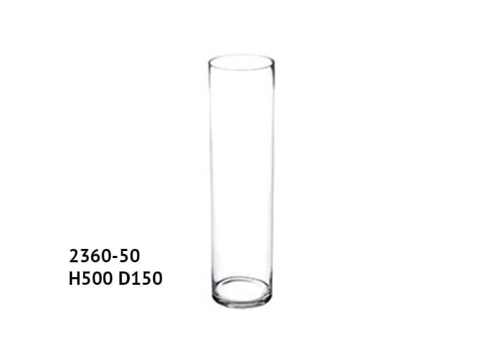 Vaso vetro cilindro 18x30h