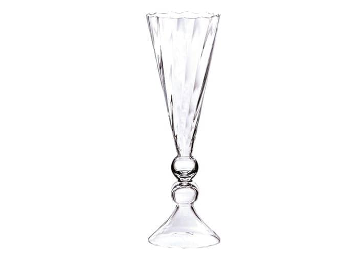 Vaso in vetro a calice trasparente - vendtia online In•Vasi