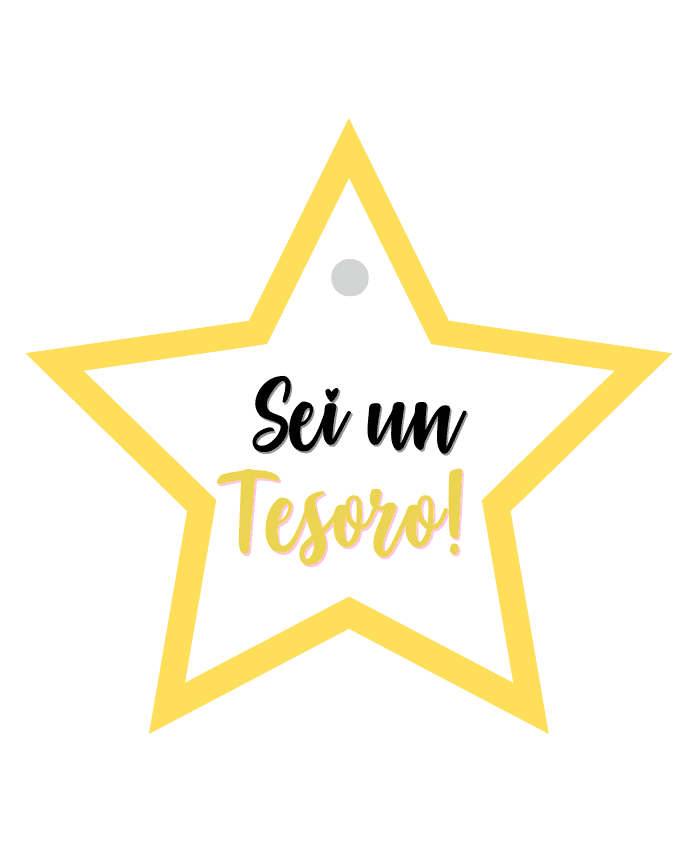 Stellina In Forex Con Dedica Sei Un Tesoro Cm 11 H11 By Veropensiero