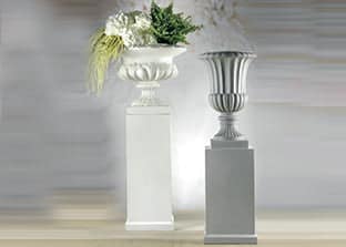 Vasi in fiberclay mix fibra di vetro argilla cemento