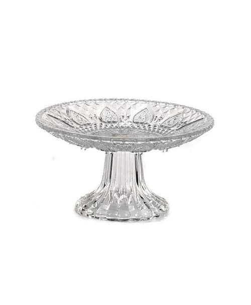 Immagine e commerce Alzatina Vetro con decori diametro 15 alta 10 cm - Trasparente