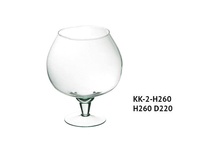 Coppa cognac vetro riciclato h26