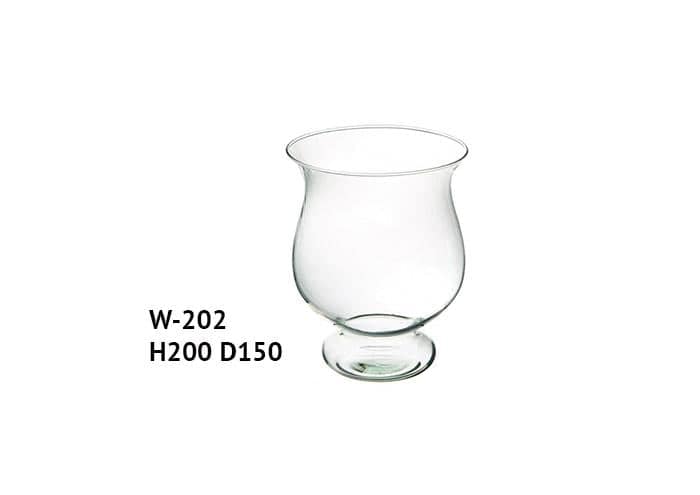 Vaso vetro riciclato forma cilindrica diametro 15 alto 20 cm
