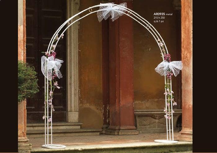 Arco sposi per matrimonio h250 cm - Strutture per addobbi floreali in ferro