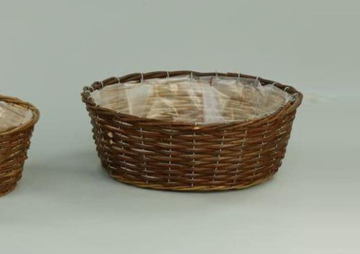 Ciotola alta vimini grezzo 37 cm immagine prodotto