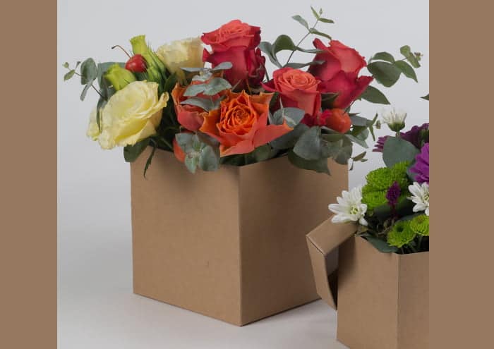 Scatole per fiori a forma di cubo cm 14 - Scatole per fiori - immagine 2