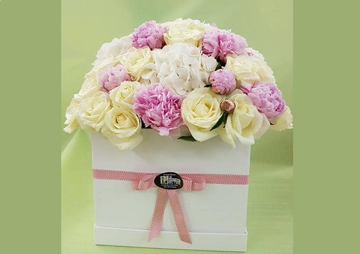 Cubeflò Prestige middle scatola per fiori fatta a mano cm 20 - immagine 2