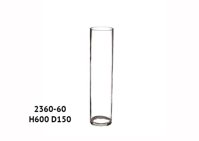 Cilindro in vetro spesso diametro 15 altezza 60 cm