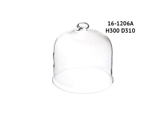 Cupola in vetro per composizioni o dolci diametro 31 alta 30 cm