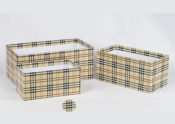 EasyFlò21 Scatola regalo per 2 piante vaso 10 cm tartan