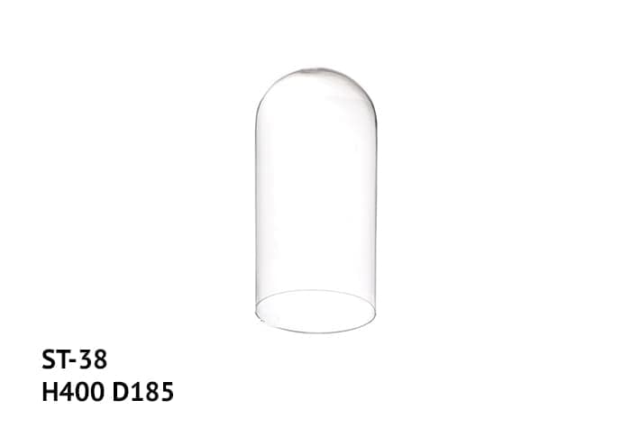 Camapana vetro diametro 18,5 altezza 40 cm