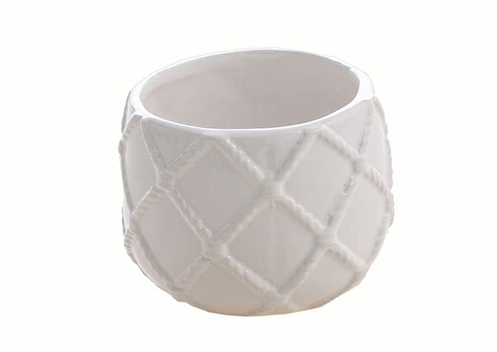 Immagine e commerce Vaso in ceramica piccolo con decori diametro 8 cm