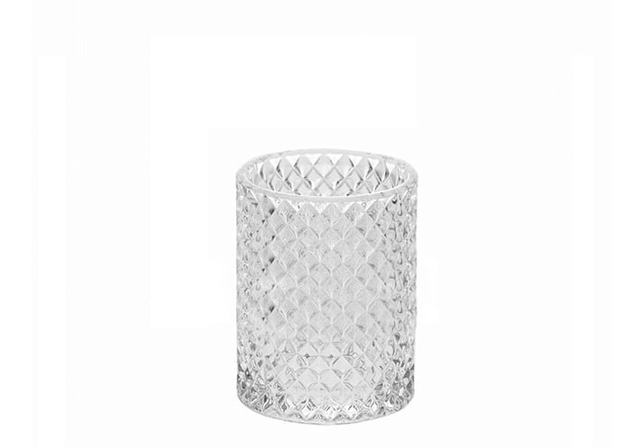 Cilindro-in-vetro-effetto-diamante-alto-15-diametro-10-cm