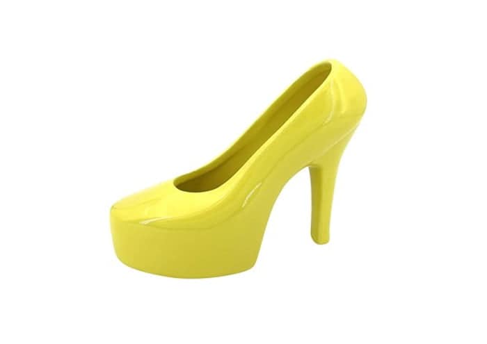 VDE-27-vasetto-ceramica-a-forma-di-scarpa-tacco-12-giallo