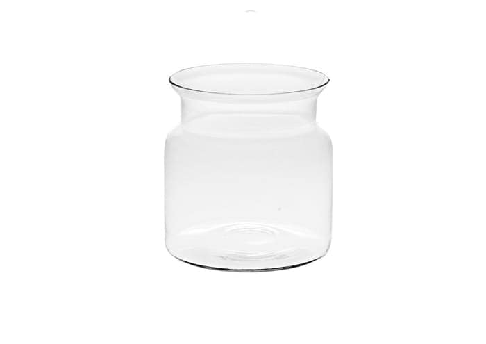 Immagine e commerce Vaso vetro riciclato cm 15 forma cilindrica collo stretto