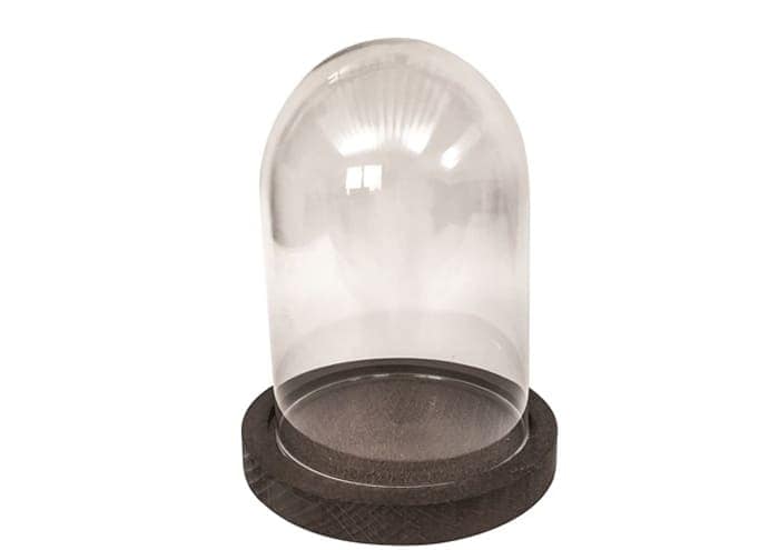 Immagine e commerce Base legno scuro per cupola vetro cm 12.5 h1.5 (vetro non incluso)