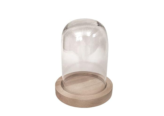 Immagine e commerce Base legno scuro per cupola vetro cm 10.5 h1.5 (vetro non incluso)