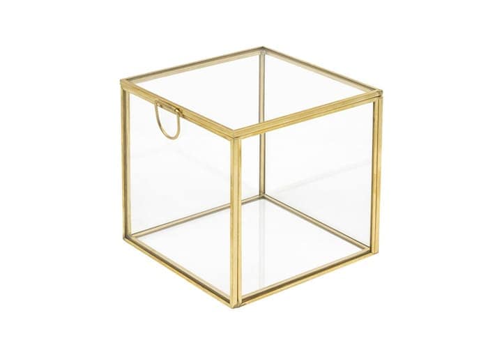 Immagine e commerce Terrario piante vetro metallo forma cubica cm 10