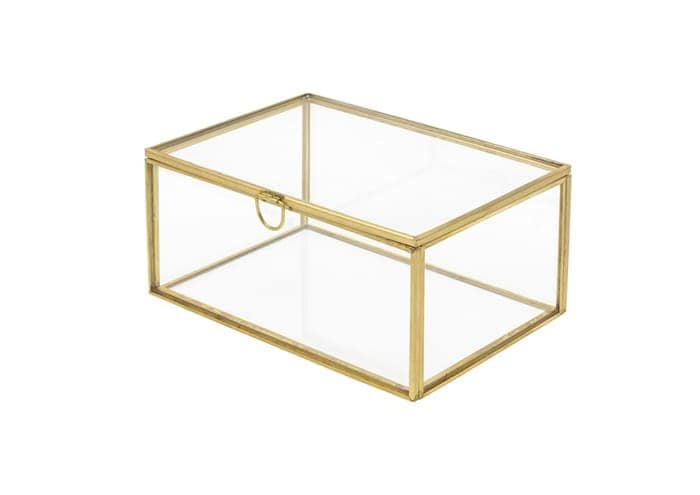 Immagine e commerce Terrario piante vetro metallo forma rettangolare cm 15x10 h7