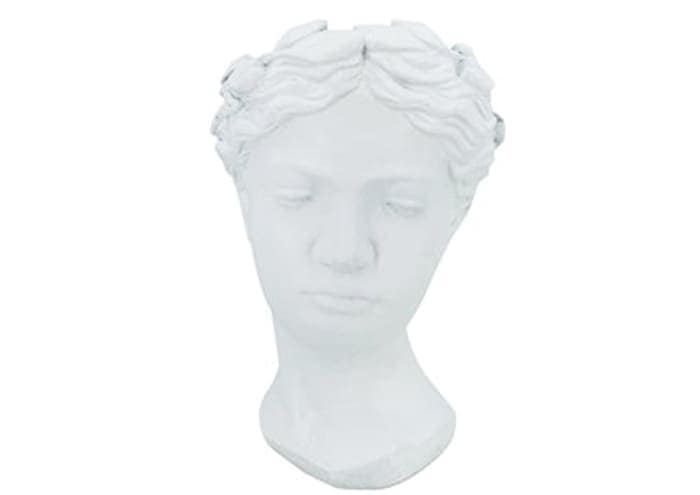 Immagine e commerce Vaso testa stile romano in cemento porta vaso alto 27 cm