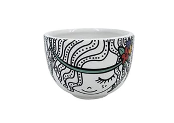 Immagine e commerce Vasi teste forma bowl dipinta con cerchio capelli diametro 11 cm