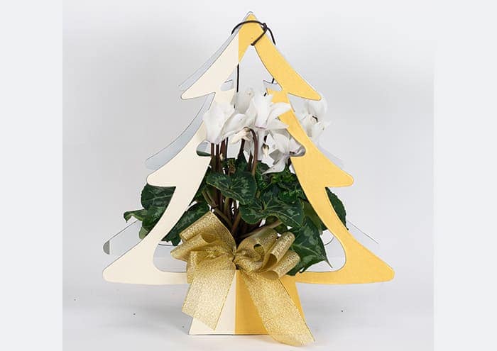 Immagine e commerce Creflò Noel cm 33 Flowers bag albero di natale colore avorio oro